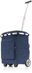 reisenthel carrycruiser Plus in Twist Navy &ndash; Tragbarer Einkaufstrolley mit