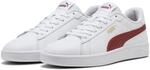 PUMA Erwachsene Smash 3.0 Sneakers 44, White Bordeaux Red