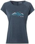 VAUDE Women's Tekoa T-Shirt II, L&auml;ssiges Damen T-Shirt, Dark sea/White, 42