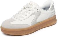 Skechers Damen Hotshot Hi Lifted Luxe Slip-InTurnschuhe, Off White