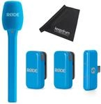 Rode Wireless Micro Drahtloses Mikrofon-System USB-C Blau mit Interview Micro