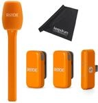 Rode Wireless Micro Drahtloses Mikrofon-System USB-C Orange mit Interview Micro