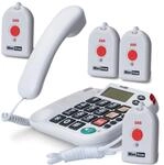 Maxcom KXT481SOS: Seniorentelefon mit Funk Notruf Sender und gro&szlig;en Tasten extra