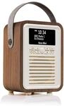 VQ Retro Mini Tragbares Radio mit Bluetooth-Lautsprecherein, DAB-Radio mit UKW und 60