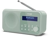SHARP DR-P420(GN) Tragbares DAB+ Radio mit Bluetooth 5.0, DAB+/FM, USB- oder