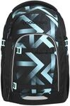Coocazoo MATE Schulrucksack &bdquo;Laser Lights&rdquo;, schwarz-t&uuml;rkis, ergonomischer &