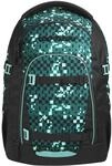 Coocazoo MATE Schulrucksack &bdquo;Pixel Blox&rdquo;, schwarz-gr&uuml;n, ergonomischer &