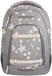 coocazoo Mate Schulrucksack &bdquo;Vanilla Bloom&rdquo;, grau, ergonomischer & anpassbarer