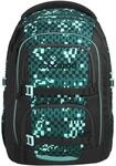 Coocazoo PORTER Schulrucksack &bdquo;Pixel Blox&rdquo;, schwarz-gr&uuml;n, ergonomischer &