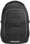 Coocazoo PORTER Schulrucksack &bdquo;Black Coal&rdquo;, schwarz, ergonomischer & anpassbarer