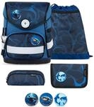 Belmil Compact mit Patches Schulranzen Set 5-teilig mit Brustgurt (405-41/AG/B/S)