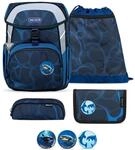 Belmil Maxi Schulranzen Set 5-teilig mit Brustgurt (405-83/AG/S) (Wave Storm)