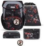 Belmil Maxi Schulranzen Set 5-teilig mit Brustgurt (405-83/AG/S) (Ninja)