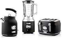 Westinghouse Retroline Fr&uuml;hst&uuml;ck-Set Schwarz, Toaster, Standmixer &...