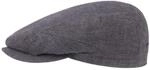 Stetson Belfast Schirmm&uuml;tze Uni einfarbig Made in EU Herren Fr&uuml;hling Sommer grau 57