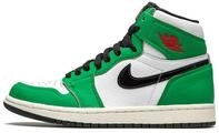Air Jordan 1 High-Lucky-Sneaker, Gr&uuml;n (W), Lucky Green White Sail Black, 40 EU