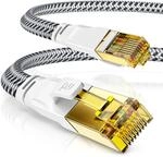 CSL - 10m CAT 7 Netzwerkkabel Flach und D&uuml;nn - Lan Kabel f&uuml;r 10 Gigabit High Speed,