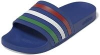 adidas Unisex Adilette Aqua Slides, bold blue/green/ftwr white, 40.5 EU