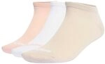 adidas Unisex Thin Linear Low-Cut Socks 3 Pairs, wonder alumina/blush pink/white,