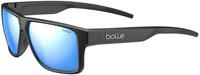 Boll&eacute; TEMPER Black Matte - Sky Blue Polarized - Sonnenbrillen - Gr&ouml;&szlig;e M-L -