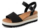 TOMS Damen Diana 10019743 Keilsandale, Schwarz, 40 EU