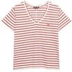 Superdry Damen Strukturiertes T-Shirt mit V-Ausschnitt und Stickerei