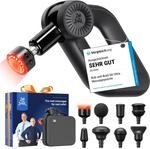 Bob and Brad D6 Ultra Massagepistole mit Infrarot-Heizmassagekopf, 16 mm Amplitude