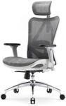 SIHOO M57 Ergonomischer B&uuml;rostuhl mit 3-Wege-Armlehnen, Lendenwirbelst&uuml;tze und