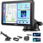ESSGOO Carplay Android Auto Display mit R&uuml;ckfahrkamera,7 Zoll Carplay Bildschirm