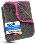 wolk Auto Trockentuch 1200 GSM &ndash; Premium Mikrofasertuch 40x40 cm, Saugstarkes