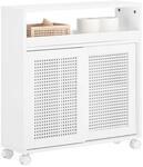 SoBuy schmaler Badezimmerschrank mit Rollen &ndash; Nischenschrank 20cm &ndash;...