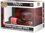 Funko Pop! Ride: Tron: Ares &ndash; Athena mit Light Cycle &ndash; Sammlerfigur aus Vinyl &ndash;