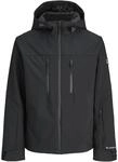 JACK & JONES Herren Jjlagarde Softshell Jacket Aw25, Black Beauty, l
