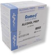 Romed Alkoholtupfer 65 x 30 mm, 2-lagig, Spar-Set 2 x 100 St&uuml;ck, hygienisch
