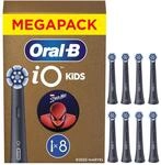 Oral-B iO Aufsteckb&uuml;rsten Kids 6+ Marvel Spiderman, Schwarz, 8 St&uuml;ck