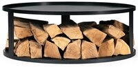 CookKing Feuerschalenbasis &Oslash; 62 cm mit Holzlager | Zubeh&ouml;r aus Stahl |...