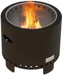 Outsunny Feuerschale, rauchfreier Tischfeuer, &Oslash;45 cm Feuerstelle mit Griff,
