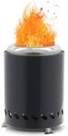 Tischfeuer aus Edelstahl anthrazit f&uuml;r Pellets oder Feuerholz 2740-03