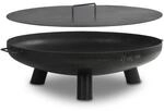 BBQ-Toro Feuerschale &Oslash; 80 cm mit Deckel | Schwarz | Outdoor Feuerstelle mit...