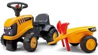 Falk &ndash; Baustellenwagen JCB mit Anh&auml;nger &ndash; ab 12 Monaten Schaufel und Rechen