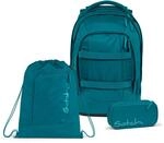 Satch Pack Schulrucksack Set 3tlg. inkl. Schlamperbox und Sportbeutel (Deep Petrol)