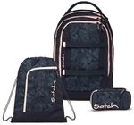 Satch Pack Schulrucksack Set 3tlg. inkl. Schlamperbox und Sportbeutel (Midnight