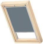 VELUX Original Dachfenster Verdunkelungsrollo, mit Grauer F&uuml;hrungsschiene, Blaugrau,