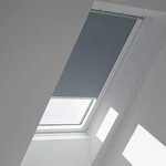 VELUX Original Verdunkelungsrollo (DKL), Silberne Seitenschienen, Y97, Blaugrau //