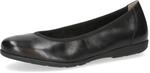 CAPRICE Damen Ballerinas aus Leder Flach, Schwarz (Black Nappa), 38 EU