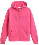 GANT Damen REG Tonal Shield Zip Hoodie Kapuzenpullover, Bright Fuschia, XL