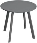 Hesp&eacute;ride - Runder Gartenbeistelltisch Saona in mattem Graphitgrau - 50 &times; 45 cm -