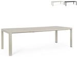Ausziehtisch aus Aluminium 100 x 180-240 cm Kiplin Bizzotto - Wei&szlig;