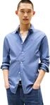 Tommy Jeans Herren Hemd Original Stretch Langarm, Blau (Blue Moment), S
