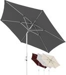 Doppler Sonnenschirm AluPro Neo Kurbel 305cm in Anthrazit I 6-eckiger Sonnenschirm